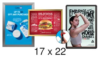 17x22 Frames | All Styles of 17x22 Snap Frames and Poster Displays