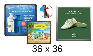 36x36 Frames | All Styles of 36x36 Snap Frames and Poster Displays