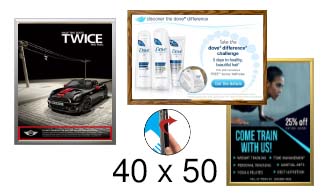 40x50 Frames | All Styles of 40x50 Poster Frames and Poster Displays