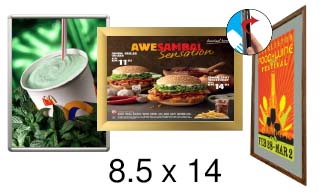 8.5x14 Frames | All Styles of 8.5x14 Snap Frames and Poster Displays