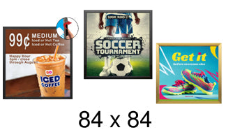 84x84 Frames | All Styles of 84x96 Poster Frames and Poster Displays