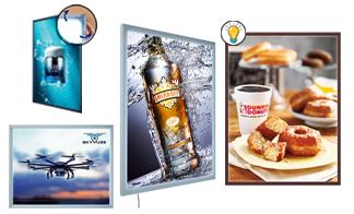Light Box Display Frames | 1 1/4 Wide Snap Frame | 50+ Sizes