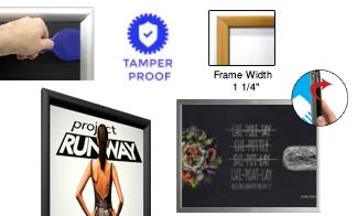 Security Poster Snap Frames with 1 1/4