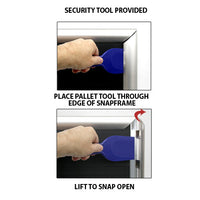 SECURITY TOOL HELPS OPEN 36x48 FRAMES