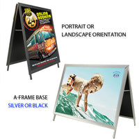 BOLD SNAP FRAME 27" x 40" A-FRAME CAN BE PORTRAIT or LANDSCAPE ORIENTATION