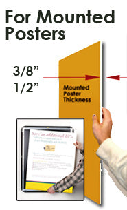 EXTRA DEEP 22 x 34 Poster Snap Frames (1 5/8" Profile for MOUNTED GRAPHICS)