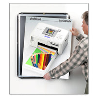 ALL 4 FRAME RAILS SNAP OPEN FOR EASY CHANGE of 1/2" THICK 48x60 POSTERS