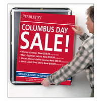 ALL 4 SIDES SNAP OPEN FOR EASY 24x84 POSTER CHANGES