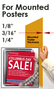 Extra Large 48 x 48 Poster Snap Frames (1 5/8" Profile for MOUNTED GRAPHICS)