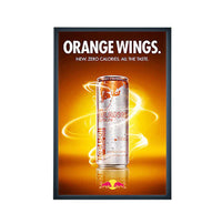 SwingSnap LED Lighted Poster Snap Frames for 30x40 Graphics and Signs with 1 1/4" Wide Aluminum Frame