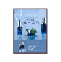 SwingSnap LED Lighted Poster Snap Frames for 30x40 Graphics and Signs with 1 1/4" Wide Aluminum Frame