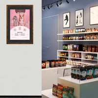 Designer Wood Snap Frames for Posters 20x28 (4" Wide Matboard)