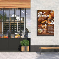 Extra Large 60x96 Poster Snap Frame | Fast Change Aluminum Snap Open Frame with 1 1/4" Wide Profle