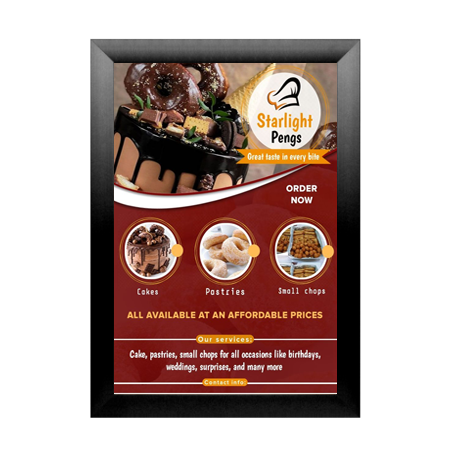 SwingSnap Poster Snap Frame 30x36 with Bold Metal 2 1/2" Profile for Mounted Graphics on 1/8", 3/16", and 1/4" Thick Boards