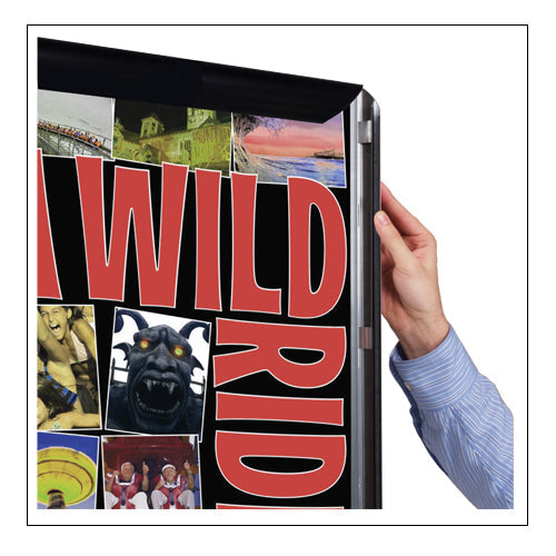 ALL 4 SIDES SNAP OPEN FOR QUICK CHANGE POSTERS 12 x 36