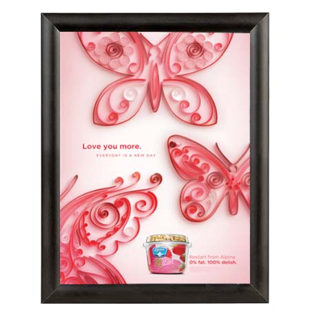 Budget-Friendly 16x20 Snap Frame Poster Sign Frame 1" Wide | Black Snap Frame with Mitered Corners