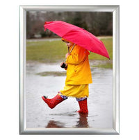 11"x 17" Snap Frame 1-inch Wide, Fast Change | Budget-Friendly with Silver Metal Frame - Quick Ship