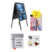 A-Frame 18x18 Sign Holder | Snap Frame 2 1/2" Wide