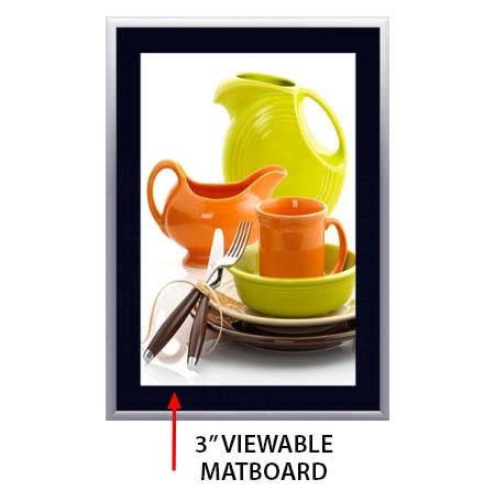 Designer Snap Frames for Posters 24x30 (3" Wide Matboard)