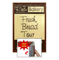 Wood Poster Snap Frames 36 x 48 for Mounted Graphics On: 1/8", 3/16", and 1/4 Thick Boards | 3 Faux Wood Finishes: Oak, Maple, Cherry