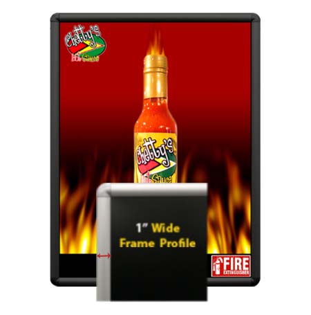 SwingSnaps Poster Snap Frames 24x36 (1" Wide with Radius Corners)