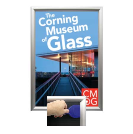EXTRA DEEP Poster Snap Frames 14x22 (1 3/4" Security Profile for MOUNTED GRAPHICS)