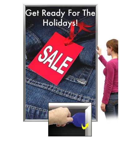 Extra Large 36x84 Poster Snap Frames (1 1/4" Security-Style)