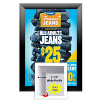 SwingSnaps Snap Open Poster Frame 24x48 (2 1/2" Wide Edge Profile)
